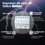 Supresor de pico 3P-120kA WellSpec Suministros ISG-VE